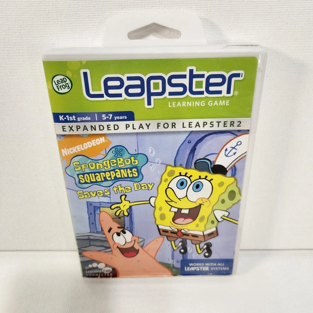 SpongeBob Squarepants‎ Saves the Day Game (Leapster 2, 2007) Complete